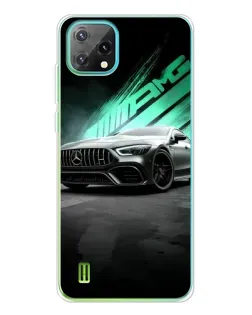 Чехол для Blackview Oscal C60 с картинкой «Темный Mercedes AMG»
