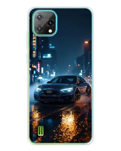 Чехол для Blackview Oscal C60 с картинкой «Ночной город и Audi» Чехол для Blackview Oscal C60 с картинкой «Ночной город и Audi»