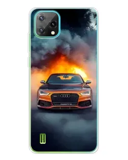 Чохол для Blackview Oscal C60 з картинкою «Audi у вогняному диму» Чохол для Blackview Oscal C60 з картинкою «Audi у вогняному диму»