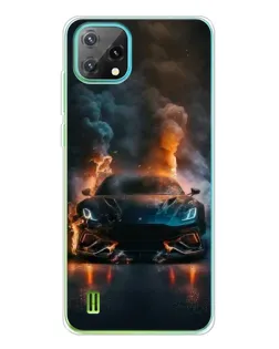 Чехол для Blackview Oscal C60 с картинкой «Lamborghini дымная эстетика» Чехол для Blackview Oscal C60 с картинкой «Lamborghini дымная эстетика»