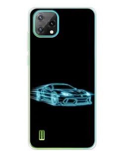 Чехол для Blackview Oscal C60 с картинкой «Неоновый контур Lamborghini» Чехол для Blackview Oscal C60 с картинкой «Неоновый контур Lamborghini»