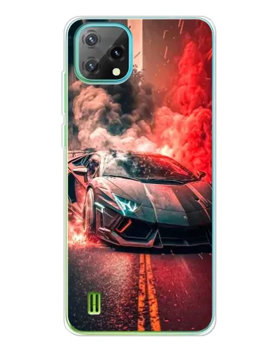 Чехол для Blackview Oscal C60 с картинкой «Lamborghini красный дым» Чехол для Blackview Oscal C60 с картинкой «Lamborghini красный дым»