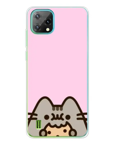 Чехол для Blackview Oscal C60 с картинкой «Pusheen и печенье»