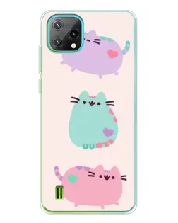 Чохол для Blackview Oscal C60 з картинкою «Pusheen тріо» Чохол для Blackview Oscal C60 з картинкою «Pusheen тріо»
