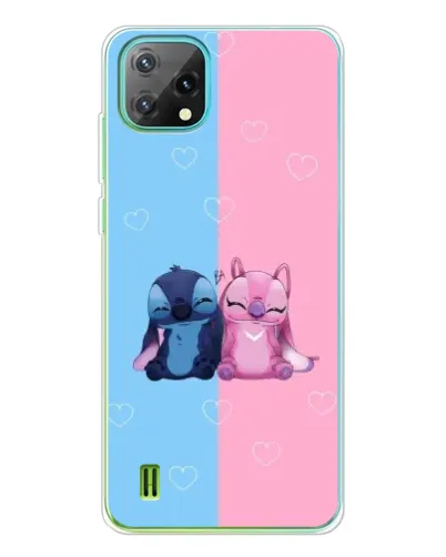 Чехол для Blackview Oscal C60 с картинкой «Stitch и Angel Love» Чехол для Blackview Oscal C60 с картинкой «Stitch и Angel Love»