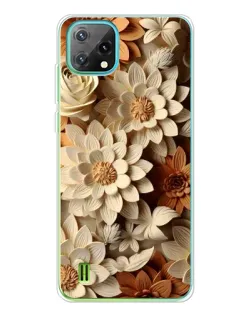 Чохол для Blackview Oscal C60 з картинкою «Бежевий флористичний декор» Чохол для Blackview Oscal C60 з картинкою «Бежевий флористичний декор»