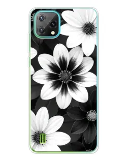 Чохол для Blackview Oscal C60 з картинкою «Монохромні айстри» Чохол для Blackview Oscal C60 з картинкою «Монохромні айстри»