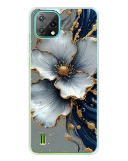 Чохол для Blackview Oscal C60 з картинкою «Біла квітка та золотий флюїд» Чохол для Blackview Oscal C60 з картинкою «Біла квітка та золотий флюїд»
