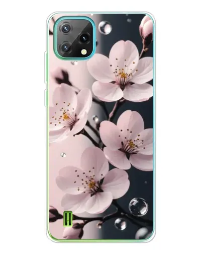 Чехол для Blackview Oscal C60 с картинкой «Нежная сакура и капли» Чехол для Blackview Oscal C60 с картинкой «Нежная сакура и капли»