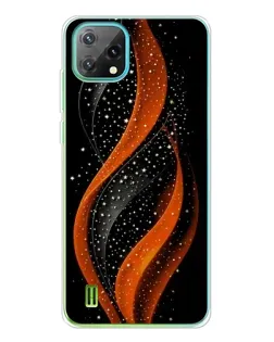 Чехол для Blackview Oscal C60 с картинкой «Огненная звездная волна»