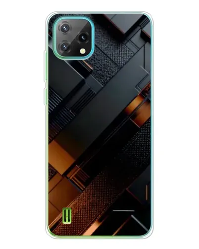 Чехол для Blackview Oscal C60 с картинкой «Черные геометрические блоки» Чехол для Blackview Oscal C60 с картинкой «Черные геометрические блоки»