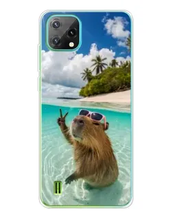 Чохол для Blackview Oscal C60 з картинкою «Капібара на морі» Чохол для Blackview Oscal C60 з картинкою «Капібара на морі»