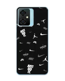 Чехол для Blackview Oscal C70 с картинкой «Nike Black Pattern» Чехол для Blackview Oscal C70 с картинкой «Nike Black Pattern»