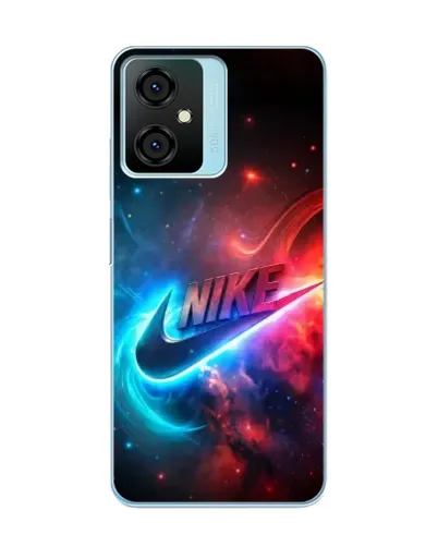 Чехол для Blackview Oscal C70 с картинкой «Огненный логотип Nike»