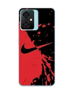 Чехол для Blackview Oscal C70 с картинкой «Красные брызги Nike» Чехол для Blackview Oscal C70 с картинкой «Красные брызги Nike»