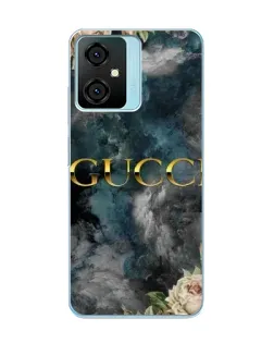 Чохол для Blackview Oscal C70 з картинкою «Абстрактні квіти Gucci»