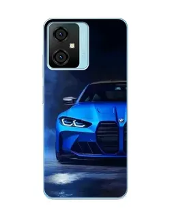 Чохол для Blackview Oscal C70 з картинкою «Блакитна BMW M4»
