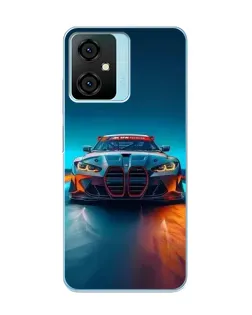Чохол для Blackview Oscal C70 з картинкою «BMW — вогні неону»