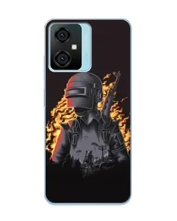 Чохол для Blackview Oscal C70 з картинкою «PUBG — вогняний силует»
