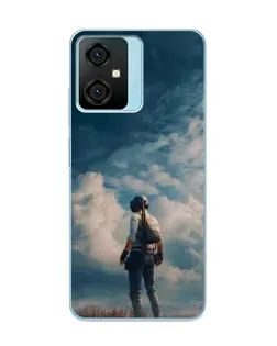 Чохол для Blackview Oscal C70 з картинкою «Герой PUBG на скелі»