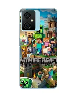 Чохол для Blackview Oscal C70 з картинкою «Замок Minecraft»