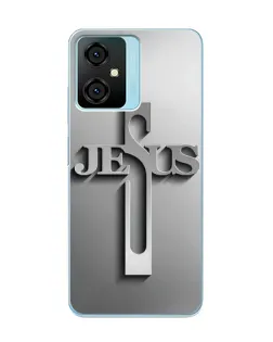 Чехол для Blackview Oscal C70 с картинкой «Металлический крест Jesus» Чехол для Blackview Oscal C70 с картинкой «Металлический крест Jesus»
