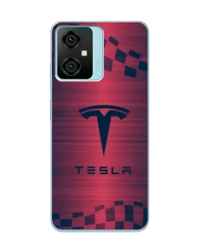 Чехол для Blackview Oscal C70 с картинкой «Тесла красный карбон» Чехол для Blackview Oscal C70 с картинкой «Тесла красный карбон»