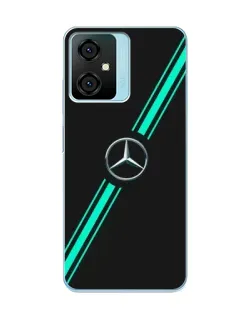 Чехол для Blackview Oscal C70 с картинкой «Спортивные линии Mercedes»
