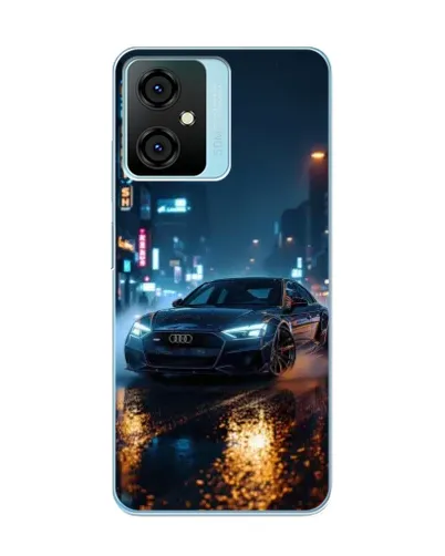 Чехол для Blackview Oscal C70 с картинкой «Ночной город и Audi» Чехол для Blackview Oscal C70 с картинкой «Ночной город и Audi»