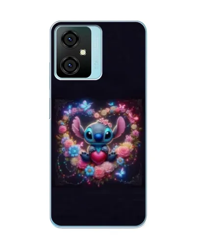Чехол для Blackview Oscal C70 с картинкой «Stitch в цветах» Чехол для Blackview Oscal C70 с картинкой «Stitch в цветах»