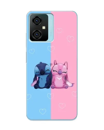 Чехол для Blackview Oscal C70 с картинкой «Stitch и Angel Love» Чехол для Blackview Oscal C70 с картинкой «Stitch и Angel Love»