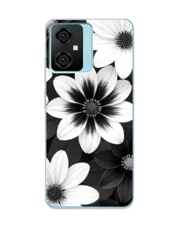 Чехол для Blackview Oscal C70 с картинкой «Монохромные астры»