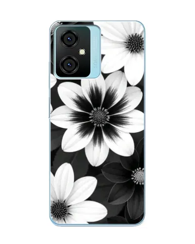 Чехол для Blackview Oscal C70 с картинкой «Монохромные астры» Чехол для Blackview Oscal C70 с картинкой «Монохромные астры»
