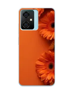 Чехол для Blackview Oscal C70 с картинкой «Оранжевые герберы»