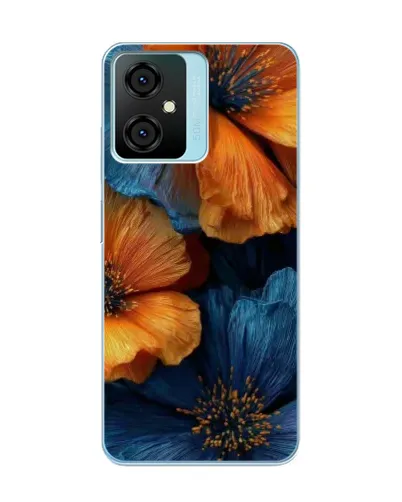 Чехол для Blackview Oscal C70 с картинкой «Яркая сине-оранжевая флора» Чехол для Blackview Oscal C70 с картинкой «Яркая сине-оранжевая флора»
