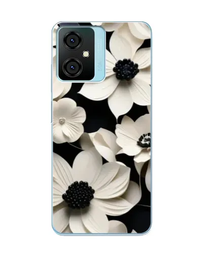 Чехол для Blackview Oscal C70 с картинкой «Объемные белые цветы» Чехол для Blackview Oscal C70 с картинкой «Объемные белые цветы»