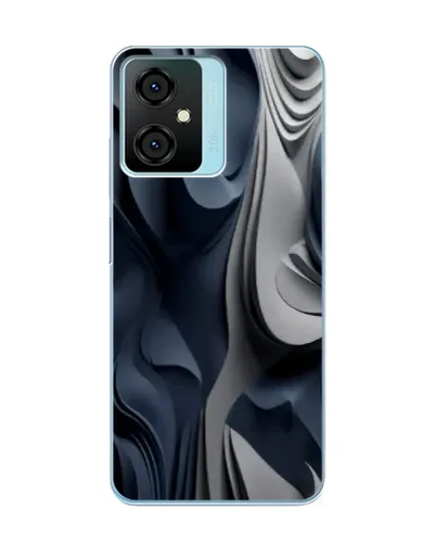 Чехол для Blackview Oscal C70 с картинкой «Объемные синие складки» Чехол для Blackview Oscal C70 с картинкой «Объемные синие складки»