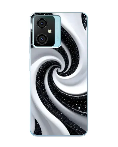 Чехол для Blackview Oscal C70 с картинкой «Черно-белая спираль» Чехол для Blackview Oscal C70 с картинкой «Черно-белая спираль»