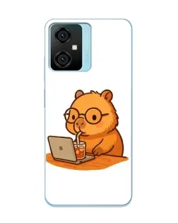 Чехол для Blackview Oscal C70 с картинкой «Капибара с ноутбуком» Чехол для Blackview Oscal C70 с картинкой «Капибара с ноутбуком»