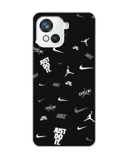 Чехол для Blackview Oscal C80 с картинкой «Nike Black Pattern» Чехол для Blackview Oscal C80 с картинкой «Nike Black Pattern»