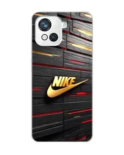 Чехол для Blackview Oscal C80 с картинкой «Золотой Nike на металле»
