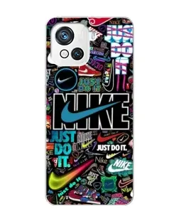 Чехол для Blackview Oscal C80 с картинкой «Яркий коллаж Nike»