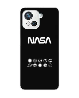 Чехол для Blackview Oscal C80 с картинкой «NASA — технический принт»