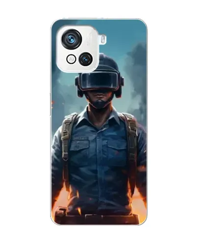 Чехол для Blackview Oscal C80 с картинкой «PUBG — реалистичный герой»