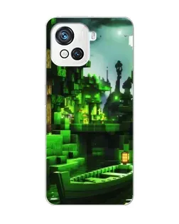 Чохол для Blackview Oscal C80 з картинкою «Minecraft лісовий пейзаж»
