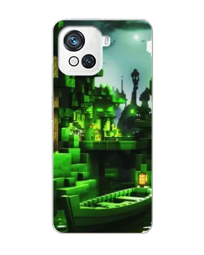 Чохол для Blackview Oscal C80 з картинкою «Minecraft лісовий пейзаж»