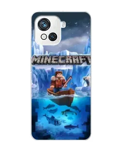 Чохол для Blackview Oscal C80 з картинкою «Minecraft льодянийсвіт»