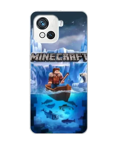 Чохол для Blackview Oscal C80 з картинкою «Minecraft льодянийсвіт»