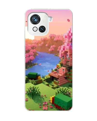 Чохол для Blackview Oscal C80 з картинкою «Рожеве дерево Minecraft»