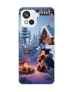 Чохол для Blackview Oscal C80 з картинкою «Зимовий Minecraft»